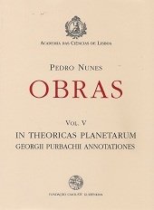 Vol. V das Obras de Pedro Nunes — In Theoricas Planetarum Georgii Purbachii Annotationes, Capa